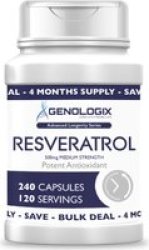 Resveratrol Bulk 500MG 120 Doses X 240 Capsules