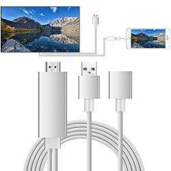 Lightning To HDMI Cable Mengyasi Lightning Digital Av Adapter Mhl To HDMI Cable For Iphone Ipod Ipad Samsung And Huawei Smartphones Mirror On Hdtv