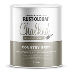 Decorative Chalked Paint Brush Matt Country Grey 1 L