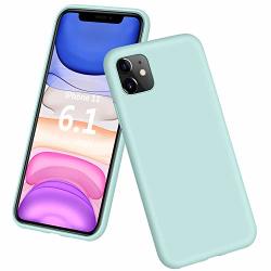 Dtto Iphone 11 Case Romance Series Full Covered Shockproof Silicone Cover Enhanced Camera And Screen Protection With Honeycomb Grid Pattern Cushion For Apple Iphone 11 6.1" 2019 Mint Green