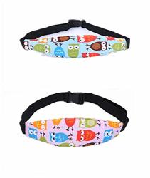 2-PACK Adjustable Baby Car Seat Head Support Safety Baby Kids Stroller Car Seat Sleep Nap Aid Head Support Holder Belt Band