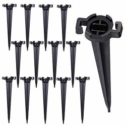 Uratot 50 Pieces Christmas Light Stakes Black 4.5 Inches Plastic Light Stakes For C7 C9 Lights Christmas Holiday Outdoor Lawn Or Pathway Accessories 50