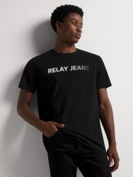 Men&apos S Ombre Tech Slogan Black Graphic T-Shirt