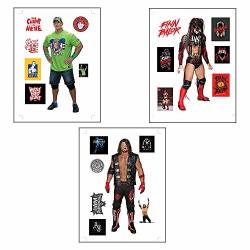 Myesha Toys Wwe Medium Size Stickers John Cena The Champ Is Here Finn Balor Demon King And Phenomenal Aj Style Sticker Pack Of 3