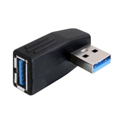 USB 3.0 Male-female Angled 90 Horizontal Adapter 65341