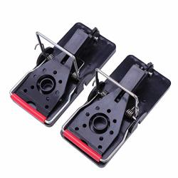 Dunnomart 2PCS Plastic Snap Mouse Trap Rodent Mouse Trap Catcher For Mouse Control Home Use