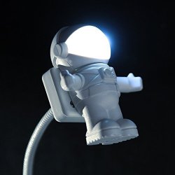 Soondar Hot Brand New Creative Spaceman Astronaut LED Flexible USB Light For Laptop PC Notebook