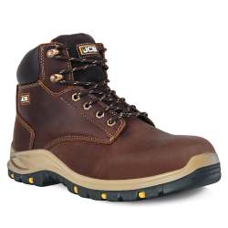 JCB Hiker Hro Brown Composite Toe Men's Boot Including Free High Quality Work Gloves - 8