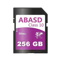 Abasd 256GB Sdxc CLASS10 Sd Card Flash Memory Card 256GB