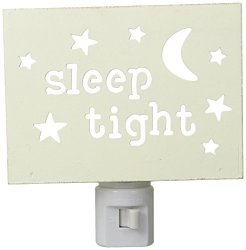Mud Pie Baby Moon And Stars Cut Out Wood Night Light Cream