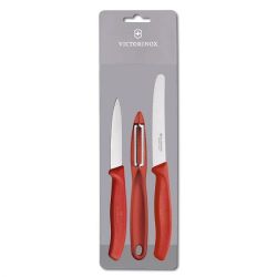 Victorinox Swiss Army Victorinox - Paring Knife Set Zest 3PIECEE Red