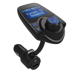 Bluetooth Fm Transmitter For Car Yimiky Car Bluetooth Music Player Hands-free Phone MP3 Fm Transmitter Bluetooth Receiver Car Charger Support Micro Sd Card Car STYLING-A01