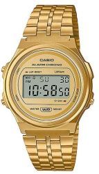 Casio Retro Youth Wr Round Digital Watch Gold