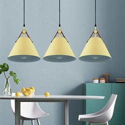 L.hpt Nordic Restaurant Pendant Lights LED Lamp Indoor Dining Room Lamp Home Lighting E27 AC110-220V Yellow