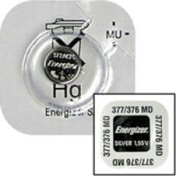 Energizer 377 376 Silver Oxide Watch Battery Box 10