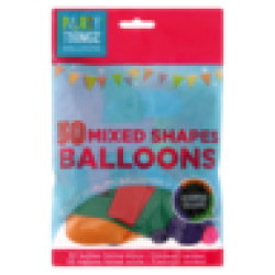 Mixed Shape Balloons 50 Pack