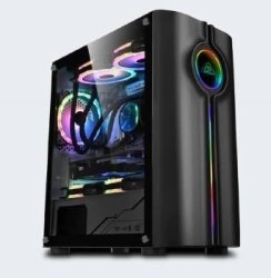 Armaggeddon Tron HOLO-3 Matx Gaming Case - Black