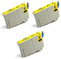 3 Yellow Remanufactured Inkjet Cartridge Replacement For Works With: Artisan 50 Stylus Photo R260 Stylus Photo R280 Stylus Photo R380 Stylus Photo RX580 Stylus