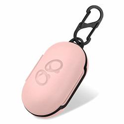 Protective Silicone Cover Premium Thickness For Galaxy Buds Charging Case With Carabiner Keychain Samsung Galaxy Earbuds Accessory Light Pink Multiple Color Options
