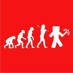 Minecraft Evolution Womens T-Shirt Red Xx-large