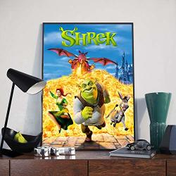 Shrek Poster Shrek Wall Poster Handmade Shrek Wall Decor Shrek Christmas Gift