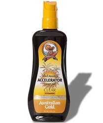 australian gold dark tanning accelerator spray gel clear