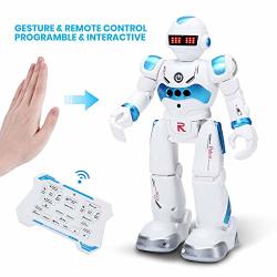 Deerc Robot Toys For Boys Smart Programmable Remote Control Robots With Gesture Sensing Walking Talking Singing Dancing Intelligent Toy Gift For Kids