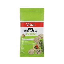 MINI Rice Cakes Cream Cheese And Chives -125G