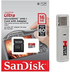 Sandisk Ultra 16GB Microsd Hc Class 10 UHS-1 Mobile Memory Card For Samsung Galaxy J3 J1 Nxt Ace A9 A7 A5 A3 Tab A