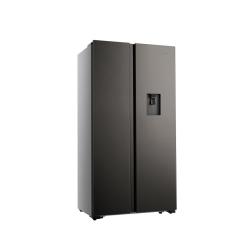 Hisense 514L Inox Side By Side Refrigerator With Water Dispenser A+ No Frost- H670SIT-WD