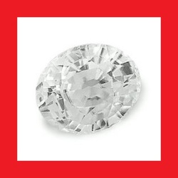 Zircon Natural Africa - Top Snow White Oval Facet - 0.770cts