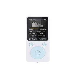 Zahuoo Digital MP3 Player MP4 Player MP3 Music Player Card Video media music Player White