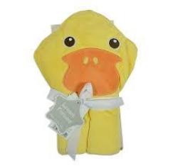 4AKID Animal Hooded Towel - Assorted Designs - Yellow Duck
