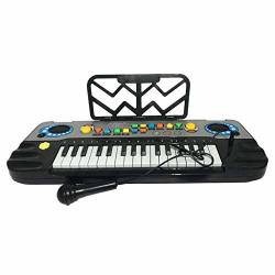 Mullue Piano Toy Keyboard With Microphone 32 Keys Electronic Piano Keyboard For Kids With Real Working Microphone Electronic Musical Instrument Piano Toy 11 Melody 4 Drums 5 Tones