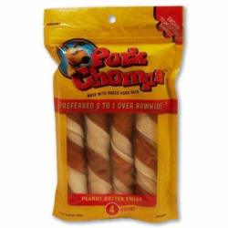 Pork Chomps Twistz Pork Chews - Peanut Butter Flavor 5 Pack