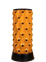 The Sun Pays Pineapple Tower Home Grow Hydroponics System - 80 Holes - Orange