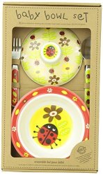 Sugarbooger Covered Suction Bowl Gift Set Lady Bug