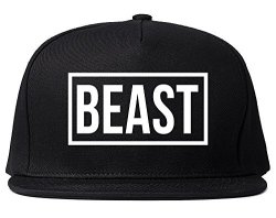 Beast Snapback Hat Cap Black
