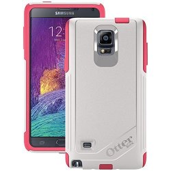 Otterbox Samsung Galaxy Note 4 Case Commuter Series - Retail Packaging - Neon Rose Whisper White blaze Pink