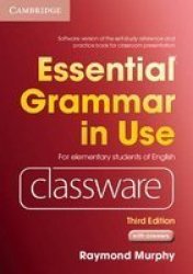 Essential Grammar In Use Elementary Level Classware Dvd-rom With Answers Dvd-rom 3RD Revised Edition