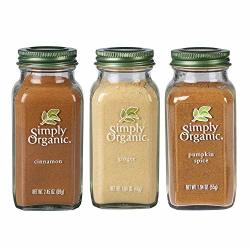 Simply Organic Holiday 3-PACK Cinnamon Ginger Pumpkin Spice