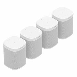 Sonos One Gen 2 Four Room Set Voice Controlled Smart Speaker With Amazon Alexa Built In 4-PACK White