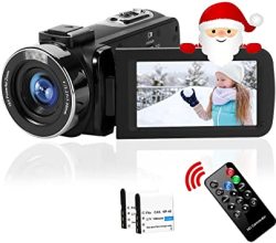 Camcorder Full HD 2.7K 30FPS 42MP 18X Digital Zoom Video Camera For Youtube Fill Light Pause Function Vlogging Camera With 3.0 Lcd And 270 Rotation Screen