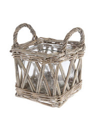 FoReVeR DEcOr Willow Tealight Holder With Glass