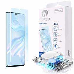 Tempered Glass Screen Protector For Huawei P30 Pro Dome Glass Full 2.5D Edge Of Screen Coverage Screen Shield Liquid Dispersion Tech Easy Install Kit
