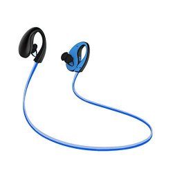 Hangang Bluetooth Headphones Waterproof Earbuds Wireless Headset In Ear Sport Earbuds Luminous Bluetooth Remarkable Volume And Sound Quality Headset Waterproof Bluetooth 4.1 Blue