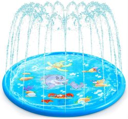 Sprinkler For Kids Splash Pad And Wading Pool Blue