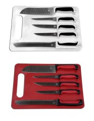 Brand New 5 Piece Knife Set With Cutting Board