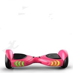 TOMOLOO Hoverboard with Bluetooth Speaker in Pink