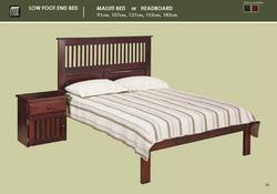maluti sleigh cot white